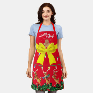 Delantal Navidades tacaños horneando cocina personalizada