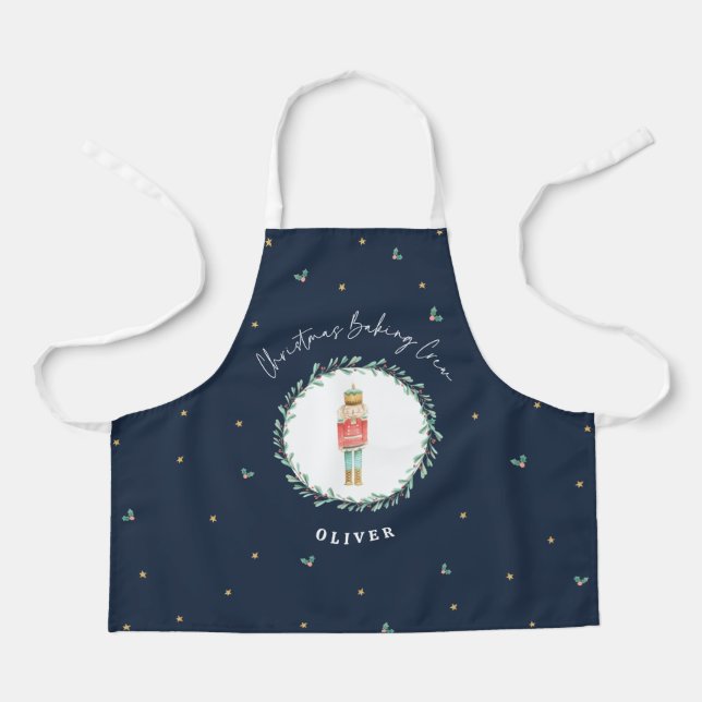 Delantal Navidades tradicionales botánicos de Nutcracker (Anverso)