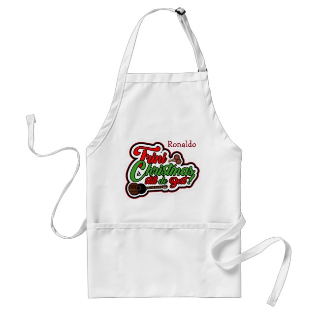 Delantal Navidades trinitenses (su nombre) (Frente)