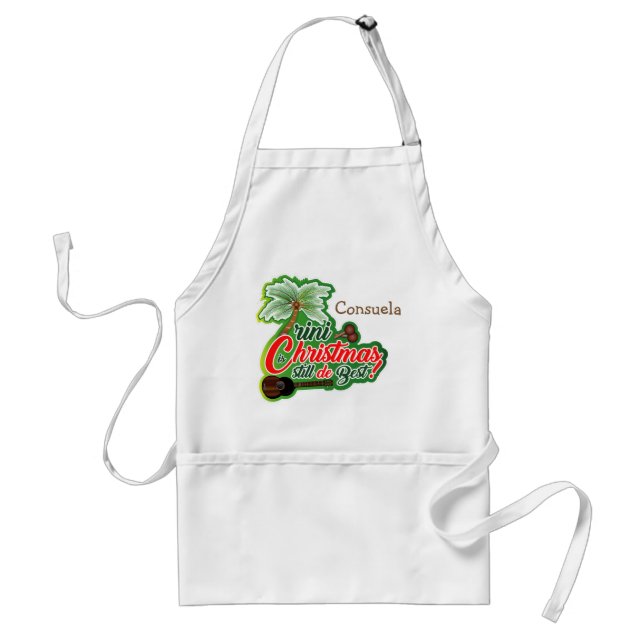 Delantal Navidades trinitenses (su nombre) (Frente)