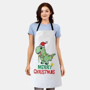 Delantal Navidades Vintage Santa Claus acuarela