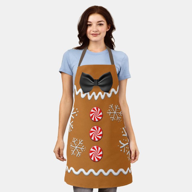 Delantal Navidades Xmas Gingerbread Cookie Apron (Gastado)