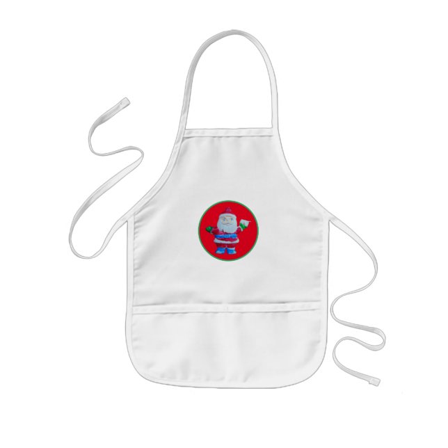 DELANTAL NAVIDEÑO INFANTIL DE COCINA  (Frente)