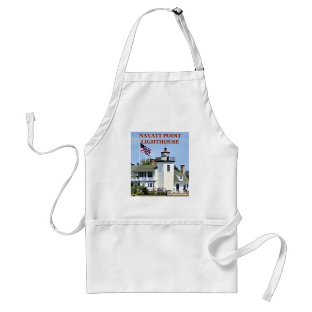 Delantal Nayatt Point Lighthouse, Rhode Island Apron (Frente)
