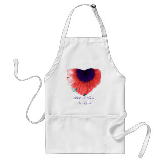 Delantal nebuloso del amor del corazón