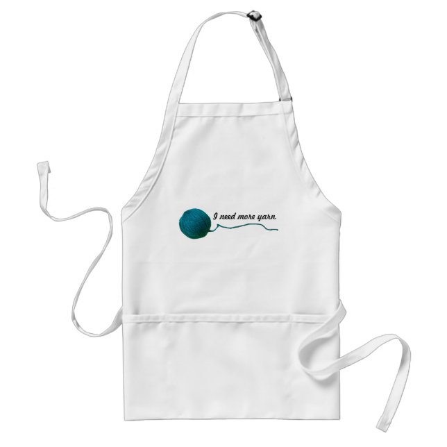 Delantal Necesito Más Yarn ・ Artesanía De Cuchillos (Frente)