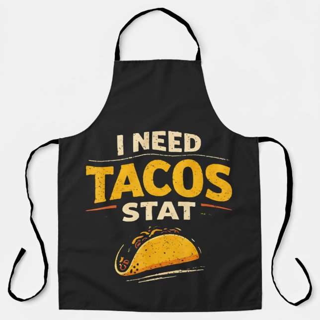 Delantal Necesito Tacos Ya (Anverso)