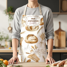 Delantal Negocio de Panadería Rústica Personalizada