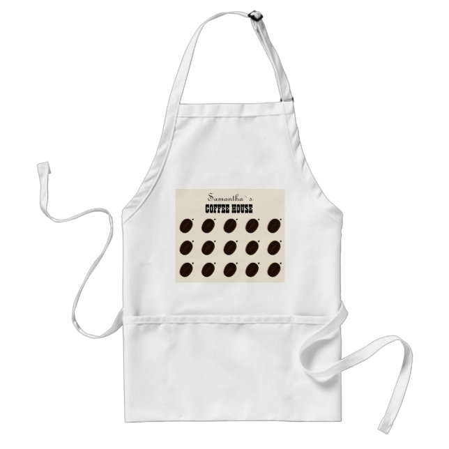 Delantal Negocio Profesional de Marca de Granos de Café  (Frente)