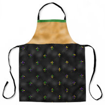 NEGRO CON MARDI GRAS FLEUR DI LIS & STRIPS