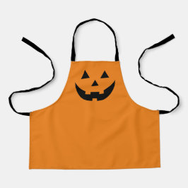 Delantal Negro naranja lindo Jack o calabaza de linterna Ha