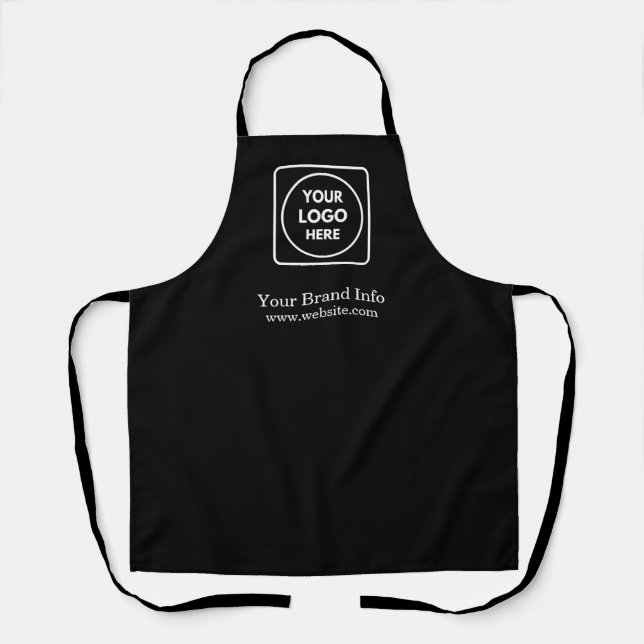 Delantal Negro | Ropa de Trabajo con Logo Empresar (Anverso)