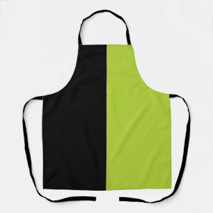 Delantal Negro y verde neón