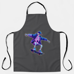 Delantal Neon 3D Esqueleto Patinando – Ropa Callejera Diver