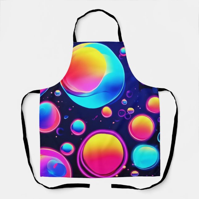 Delantal Neon Bubble Universe (Anverso)