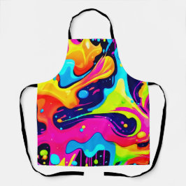 Delantal Neon Chaos Explosión de color líquido