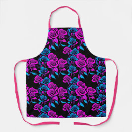 Delantal Neon Colored Roses