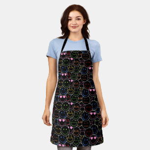 Delantal Neon Emoji Vibes Apron: ¡Cocinar al estilo!