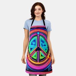 Delantal Neon Peace Mandala