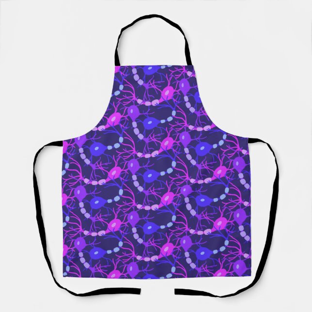 Delantal Neuronas conectadas Neon Purple (Anverso)