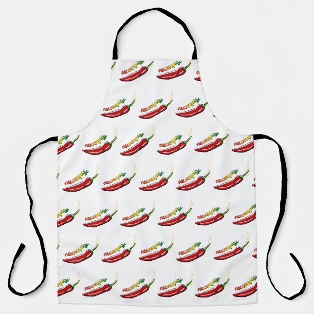 Delantal Neurospicy (texto 3D) con Pepper (Anverso)