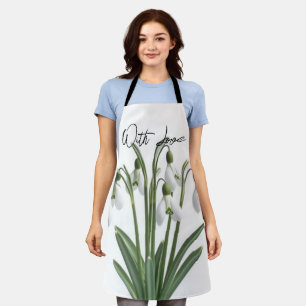 Delantal Nevada Primavera de la Flor de Enero