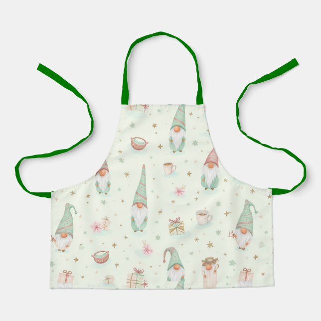 Delantal New Year Gnomes, New Year, Author Natasha Us   (Anverso)