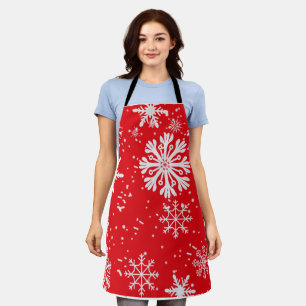 Delantal Nieve plateada de navidades deja de imprimir en to