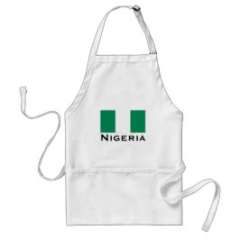 Delantal Nigeria con bandera nigeriana (África Occidental)