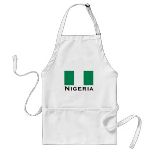 Delantal Nigeria con bandera nigeriana (África Occidental)