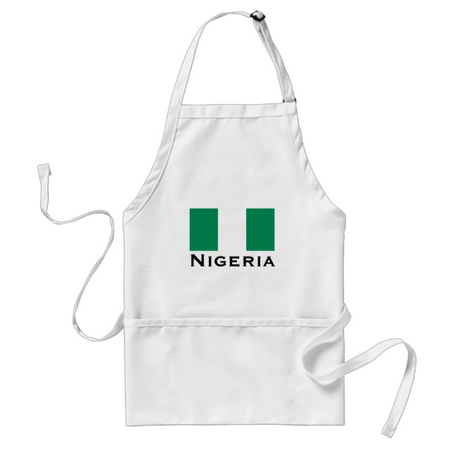 Delantal Nigeria con bandera nigeriana (África Occidental) (Frente)