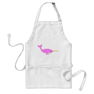 Delantal Niña Rosa bonito Narwhal