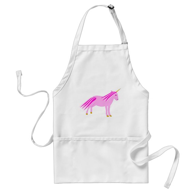 Delantal Niña Rosa bonito Unicorn (Frente)