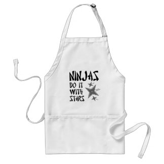 Delantal Ninjas lo hacen con las estrellas