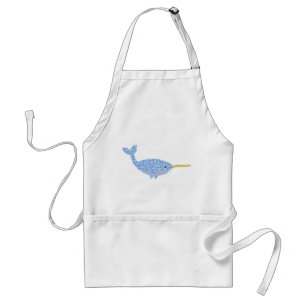 Delantal Niño Azul lindo Narwhal