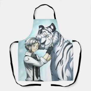 Delantal Niño con tigre blanco