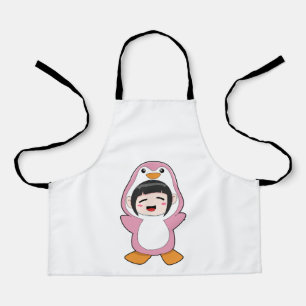 Delantal Niño con traje de pingüino