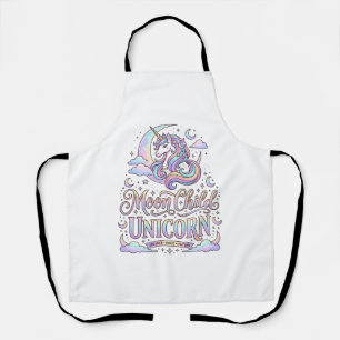 Delantal Niño de la Luna Unicornio Diseño Original de Zazzl