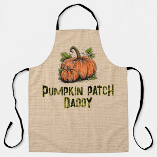 Delantal Niño del Parche de Calabaza Halloween Falso Arpill