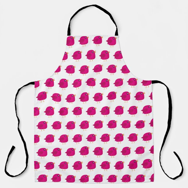 Delantal Niños adorables pájaros (Anverso)