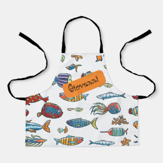 Delantal Niños bajo el mar