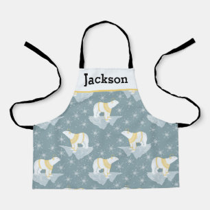 Delantal Niños Cute Boys Invierno Oso Polar Cocina para Niñ