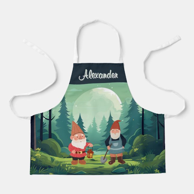 Delantal Niños del Jardín Goblin Magico Personalizado (Anverso)