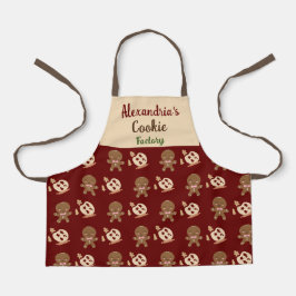 Delantal Niños divertidos bailando galletas de vacaciones e