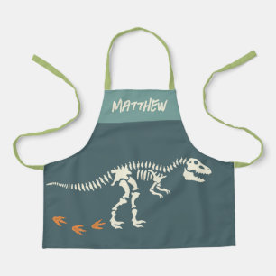 Delantal Niños divertidos dinosaurios Dig Fossil Niños