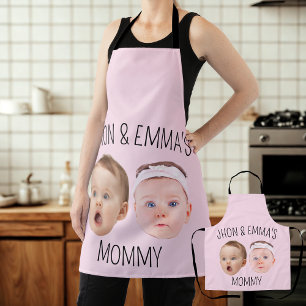 Delantal Niños fotográficos personalizados, regalo del Día 