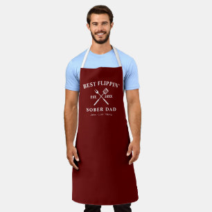 Delantal Niños modernos nombran mejor chef papá Sober BBQ
