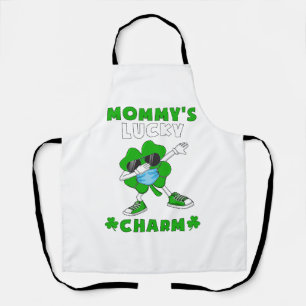 Delantal Niños Mommys Lucky Chart Shirt Cute St Patricks Da