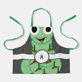 Delantal Niños Monogramado Caterpillar Apron