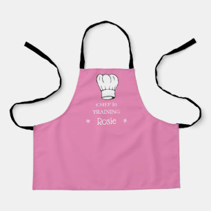 Delantal Niños personalizados aprenden a enseñar rosado al
